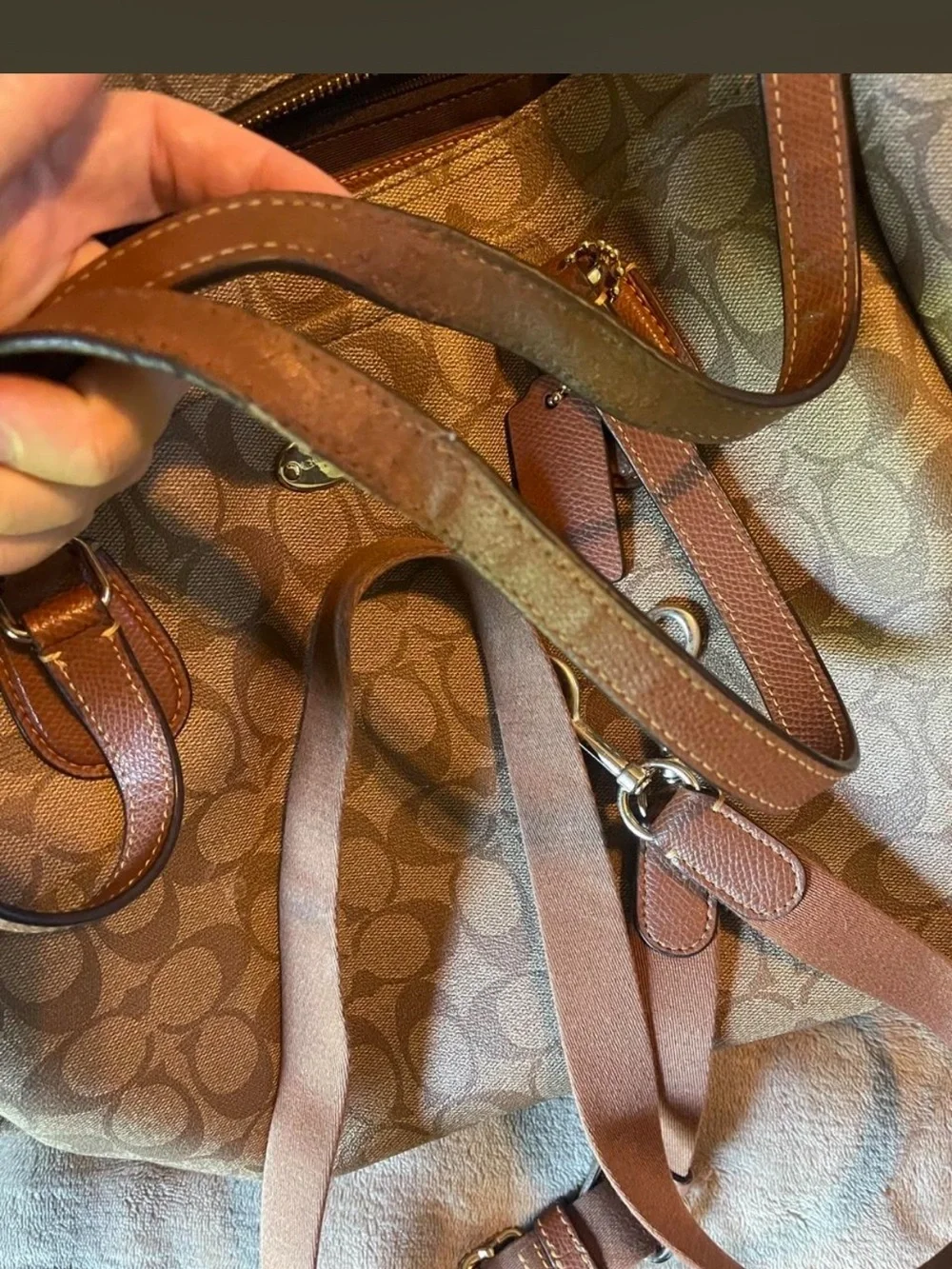 Coach Signature diaper bag